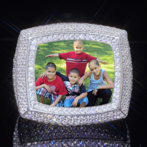 3D CUSTOM PICTURE ICED RING