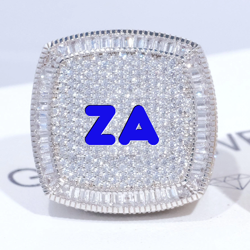 CUSTOM LETTER 3D ICED RING