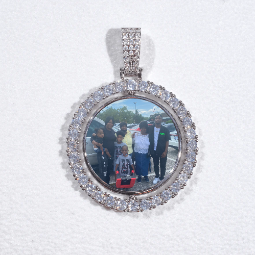 3D Spinning 2-Faced Custom Picture Pendant