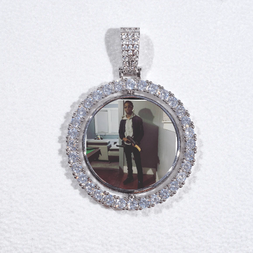 3D Spinning 2-Faced Custom Picture Pendant