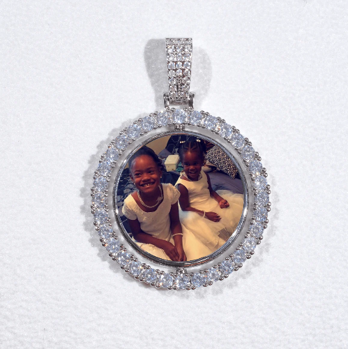 3D Spinning 2-Faced Custom Picture Pendant
