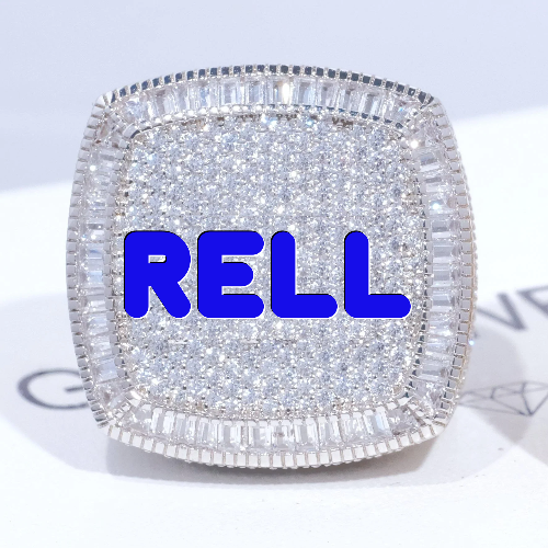 CUSTOM LETTER 3D ICED RING
