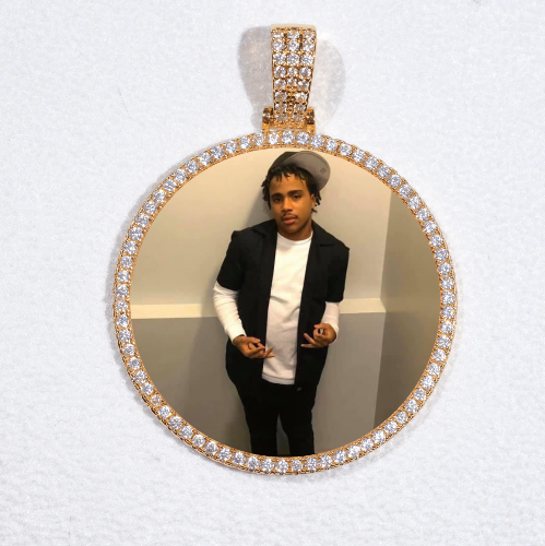 MEDIUM 3D CIRCLE CUSTOM PICTURE PENDANT