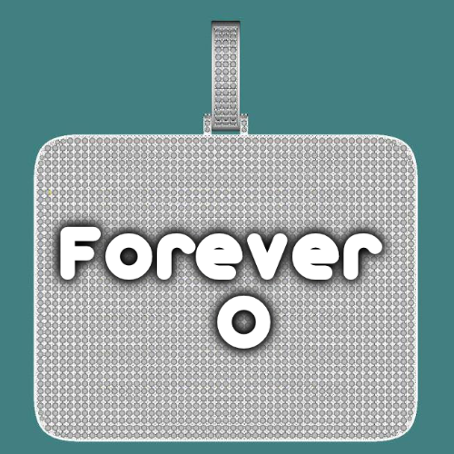 CUSTOM LETTER NECKLACE 3D BIG SQUARE