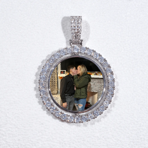 3D Spinning 2-Faced Custom Picture Pendant