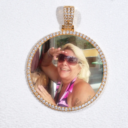 MEDIUM 3D CIRCLE CUSTOM PICTURE PENDANT