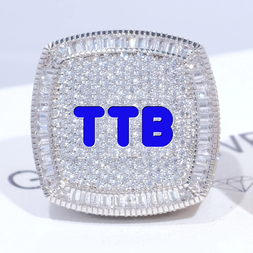 CUSTOM LETTER 3D ICED RING