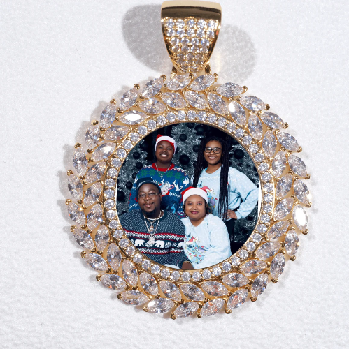 Large 3D Wheat Ear Custom Picture Pendant