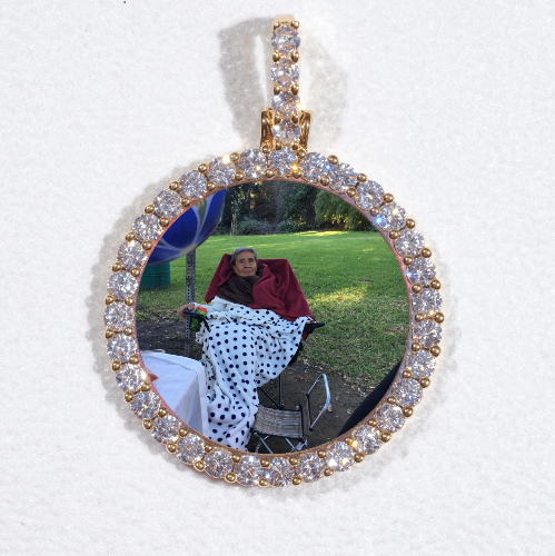 3D CIRCLE CUSTOM PICTURE PENDANT SMALL SIZE