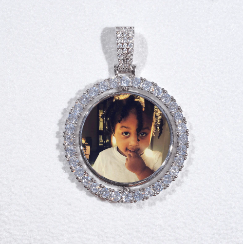 3D Spinning 2-Faced Custom Picture Pendant