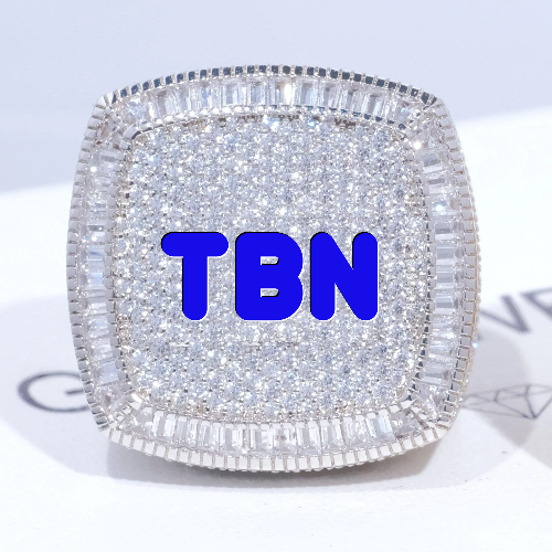 CUSTOM LETTER 3D ICED RING