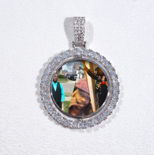 3D Spinning 2-Faced Custom Picture Pendant
