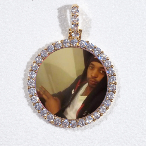 3D CIRCLE CUSTOM PICTURE PENDANT SMALL SIZE
