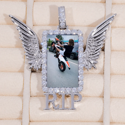 RIP WING 3D CUSTOM PICTURE PENDANT