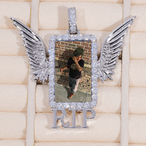 RIP WING 3D CUSTOM PICTURE PENDANT