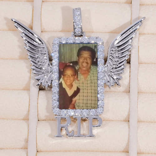 RIP WING 3D CUSTOM PICTURE PENDANT