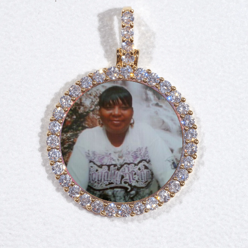 3D CIRCLE CUSTOM PICTURE PENDANT SMALL SIZE