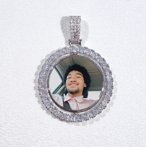 3D Spinning 2-Faced Custom Picture Pendant