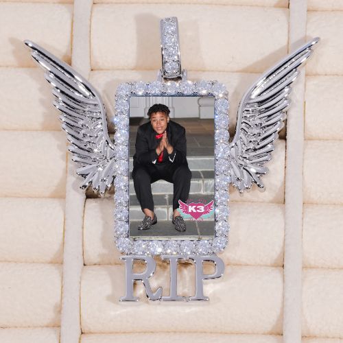 RIP WING 3D CUSTOM PICTURE PENDANT