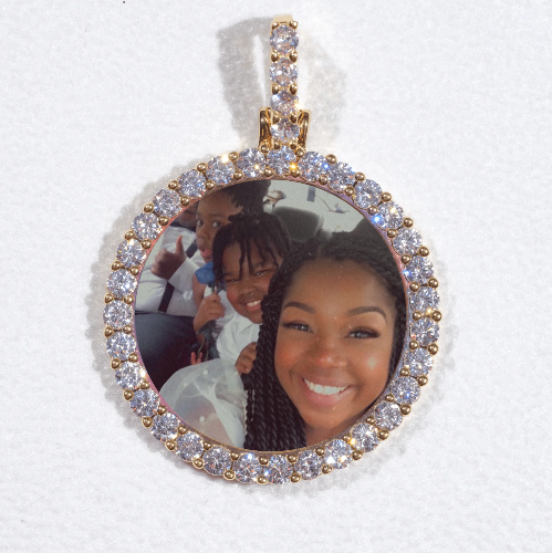 3D CIRCLE CUSTOM PICTURE PENDANT SMALL SIZE