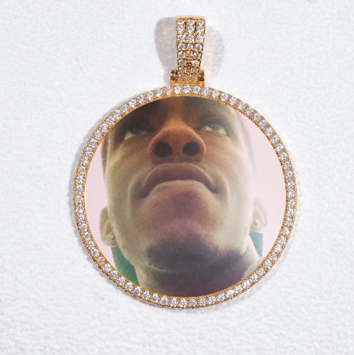 MEDIUM 3D CIRCLE CUSTOM PICTURE PENDANT