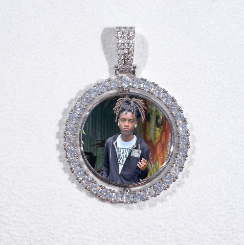 3D Spinning 2-Faced Custom Picture Pendant