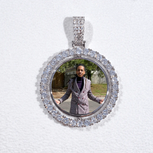 3D Spinning 2-Faced Custom Picture Pendant