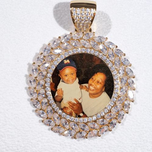 Large 3D Wheat Ear Custom Picture Pendant