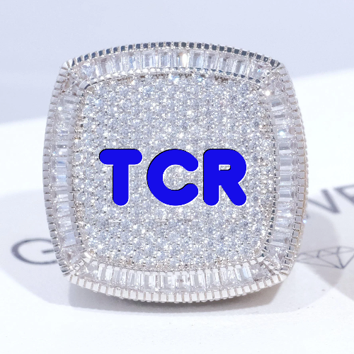 CUSTOM LETTER 3D ICED RING
