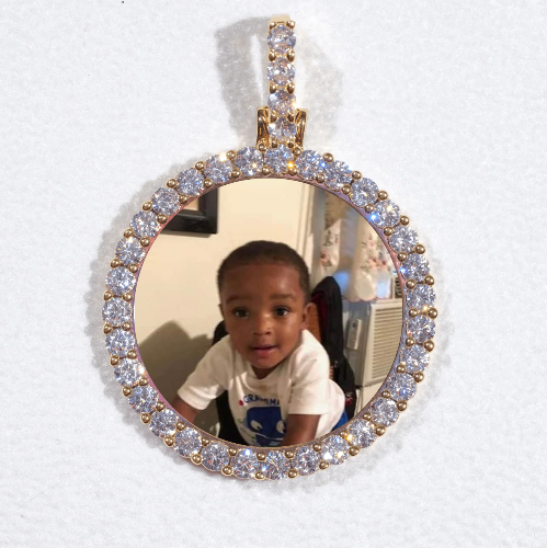 3D CIRCLE CUSTOM PICTURE PENDANT SMALL SIZE