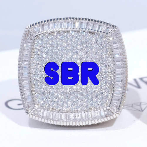 CUSTOM LETTER 3D ICED RING