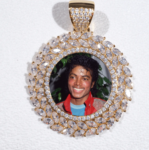 Large 3D Wheat Ear Custom Picture Pendant