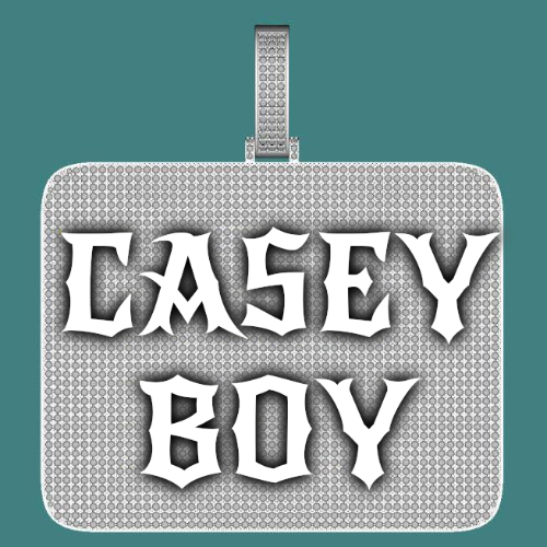 CUSTOM LETTER NECKLACE 3D BIG SQUARE