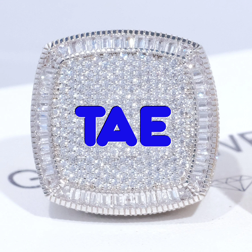 CUSTOM LETTER 3D ICED RING