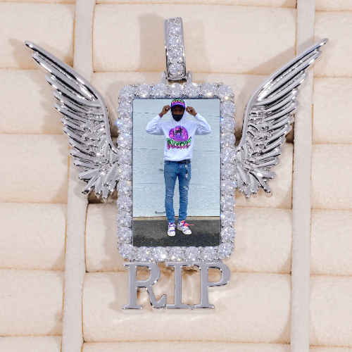 RIP WING 3D CUSTOM PICTURE PENDANT