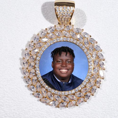 Large 3D Wheat Ear Custom Picture Pendant