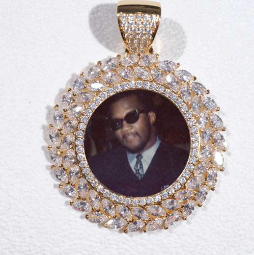 Large 3D Wheat Ear Custom Picture Pendant
