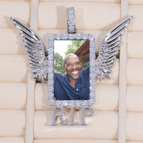 RIP WING 3D CUSTOM PICTURE PENDANT