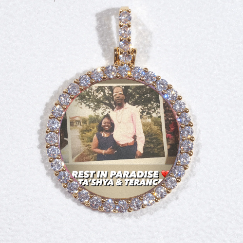 3D CIRCLE CUSTOM PICTURE PENDANT SMALL SIZE