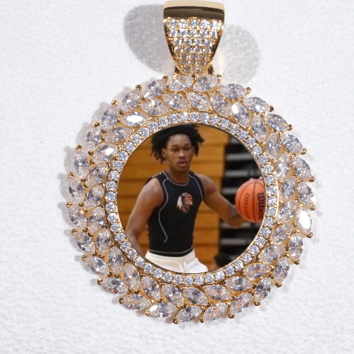 Large 3D Wheat Ear Custom Picture Pendant