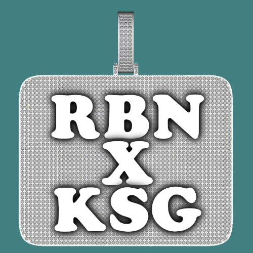 CUSTOM LETTER NECKLACE 3D BIG SQUARE