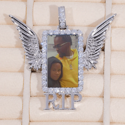 RIP WING 3D CUSTOM PICTURE PENDANT