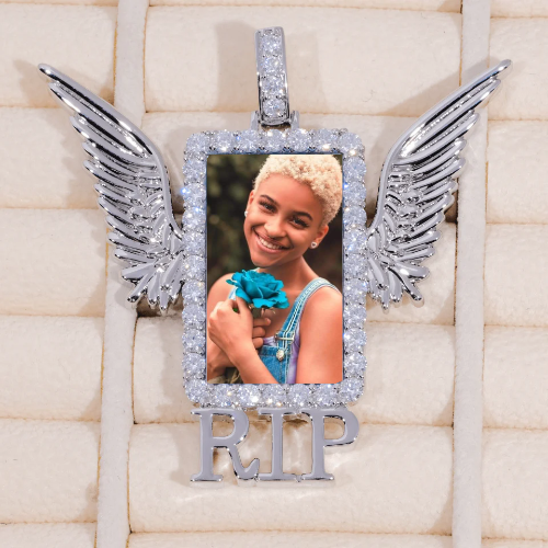 RIP WING 3D CUSTOM PICTURE PENDANT