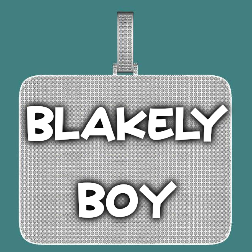 CUSTOM LETTER NECKLACE 3D BIG SQUARE