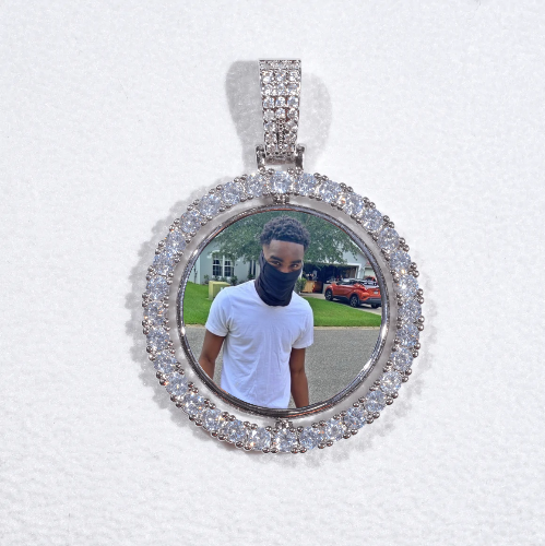 3D Spinning 2-Faced Custom Picture Pendant