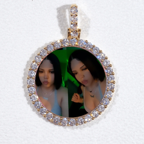 3D CIRCLE CUSTOM PICTURE PENDANT SMALL SIZE
