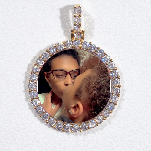 3D CIRCLE CUSTOM PICTURE PENDANT SMALL SIZE