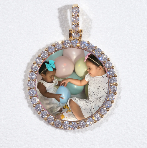 3D CIRCLE CUSTOM PICTURE PENDANT SMALL SIZE