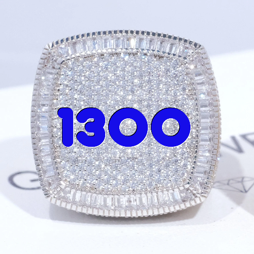 CUSTOM LETTER 3D ICED RING