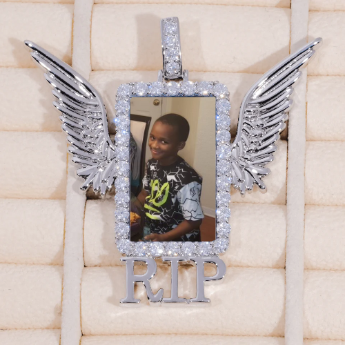 RIP WING 3D CUSTOM PICTURE PENDANT